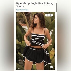 Anthropologie beach swing shorts